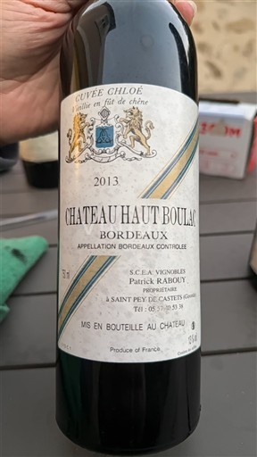 Bordeaux Château Haut Boulac Chloé 2013