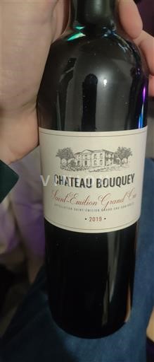 Bordeaux Saint-Émilion Grand Cru Grand Cru Château Bouquey 2019