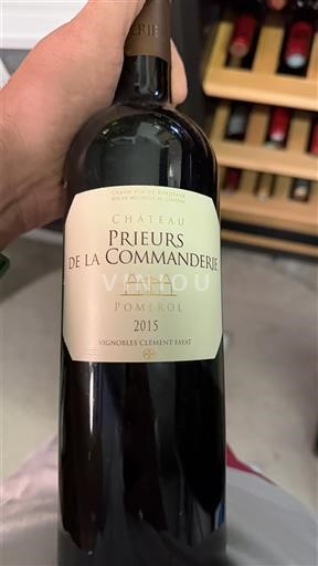 Bordéus Pomerol Château Prieurs de la Commanderie 2015