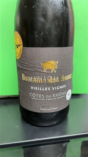 Rhônedalen Côtes du Rhône Domaine Des Avaux Vieilles Vignes Icke årgångsbetecknad