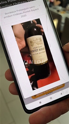 Burdeos Puisseguin-saint-émilion Château Pontet Bayard 2020