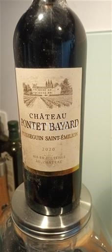 Bordeaux Puisseguin-saint-émilion Château Pontet Bayard 2020