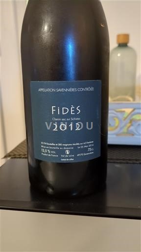 Valle del Loira Savennières Domaine Patrick Baudouin Fidès 2012