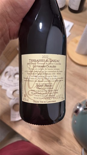 Languedoc Terrasses-du-Larzac Saint Privat Les Vignes Oubliées 2022