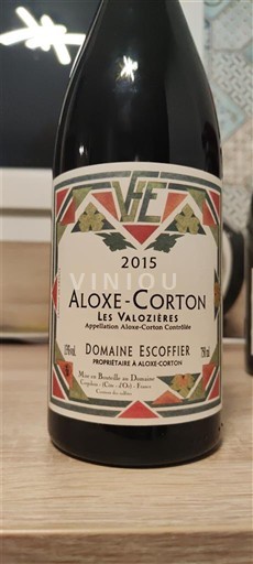 Borgogna Aloxe-Corton Domaine Escoffier Les Valozières 2015