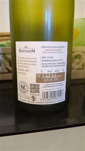 Alsace Bestheim Gewurztraminer des Chateaux de Lentz 2021