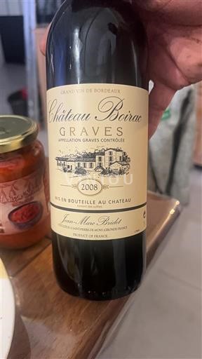 Burdeos Graves Château Boirac 2008
