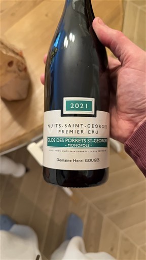 Burgundija Nuits-Saint-Georges Premier Cru Domaine Henri Gouges Clos des Porrets St-Georges Monopole 2021