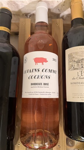 Burdeos Bordeaux rosado Copains Comme Cochons 2021