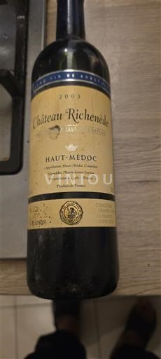 Bordeaux Haut-Médoc Château Richende 2003