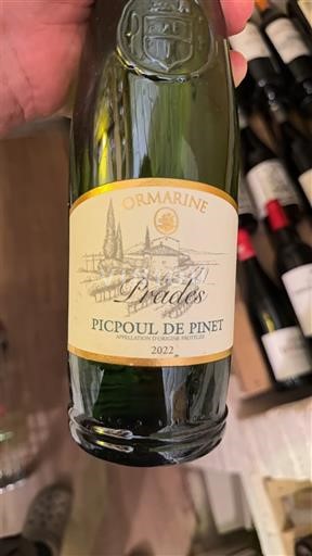 Languedoc Picpoul de Pinet Ormarine Prades 2022