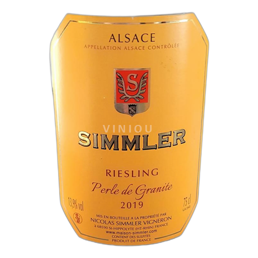Alsasko Ryzlink Simmler Perle de Granite 2019