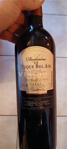 Bordeaux Castillon-côtes-de-bordeaux Domaine La Tuque Bel Air Không niên vụ