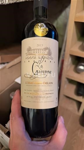 Bordeaux Lussac-saint-émilion Château La Garenne 2013
