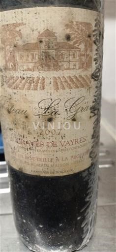 Bordeaux Graves-de-vayres Château La Grave 2007