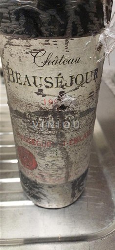 Bordeaux Saint-Émilion Château Beauséjour 1982