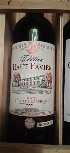 Bordeaux Blaye-côtes-de-bordeaux Château Haut Favier 2018