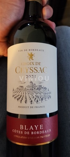 Bordeaux Blaye-côtes-de-bordeaux Croix de Cryssac 2021