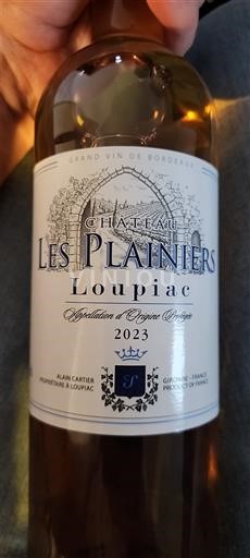 Bordeaux Loupiac Château Les Plainiers 2023