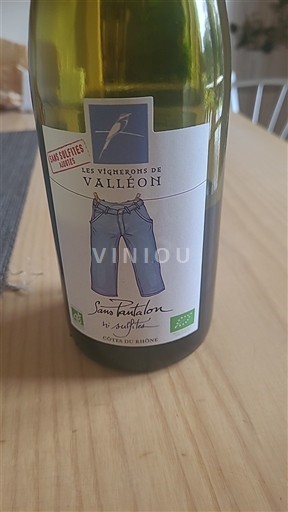 Rhône Valley Côtes du Rhône Les Vignerons de Valléon Sans Pantalon – Sans Sulfite 2023