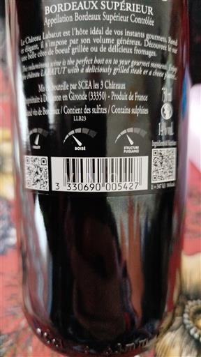 Bordeaux Bordeaux Supérieur Château Labatut 2023