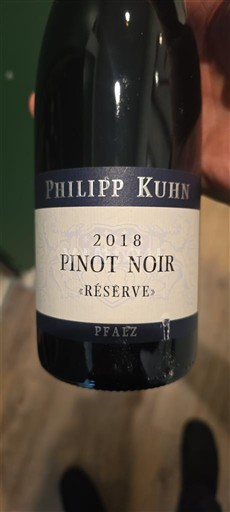 Pfalz Philipp Kuhn Pinot Noir Réserve 2018