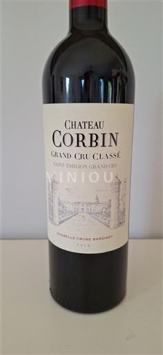 Bordeaux Saint-Émilion Grand Cru Grand Cru Classé Château Corbin 2019