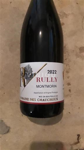 Bourgogne Rully Domaine Des Chauchoux Montmorin 2022