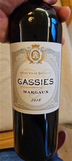 Bordeaux Margaux Gassie's 2016