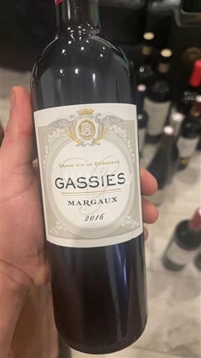 Bordeaux Margaux Gassie's 2016