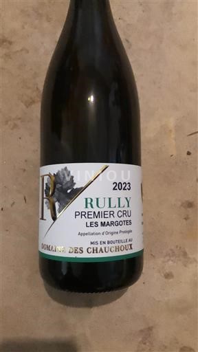 Bourgogne Rully Premier Cru Domaine Des Chauchoux Les Margotes 2023