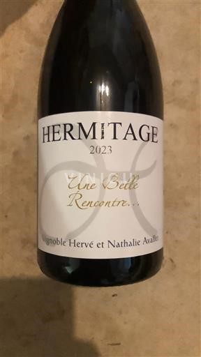 Thung lũng Rhône Hermitage Vignoble Hervé et Nathalie Avalle Une Belle Rencontre 2023