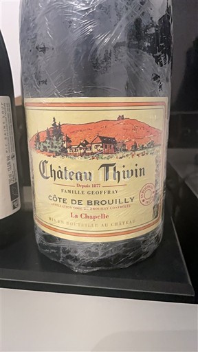 Beaujolais Côte-de-brouilly Château Thivin La Chapelle 2017