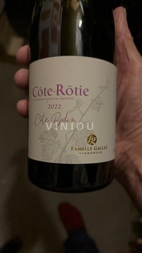 Rhône Valley Côte-Rôtie Famille Gallet Côte Bodin 2022