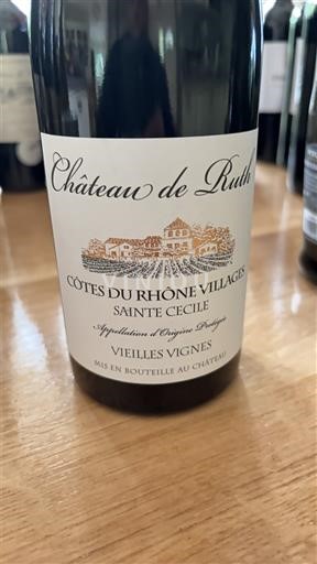 Thung lũng Rhône Không được chỉ định Château Ruth Vieilles Vignes Không niên vụ