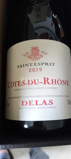 Thung lũng Rhône Côtes-du-rhône Delas Saint-Esprit 2019