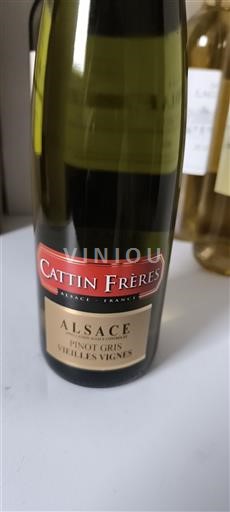 Alsace Cattin Frères Pinot Gris Vieilles Vignes 2020