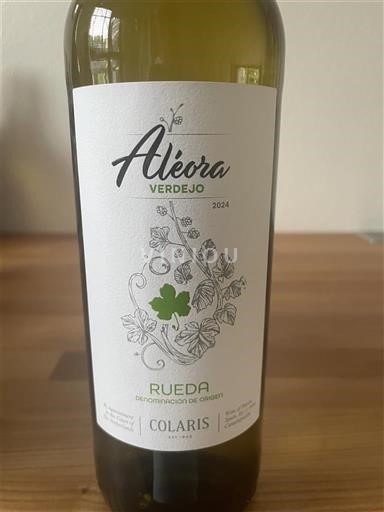 Wijnen Blanc sec Aléora Verdejo Colaris 2024 Spanje Castilië en León Rueda DO