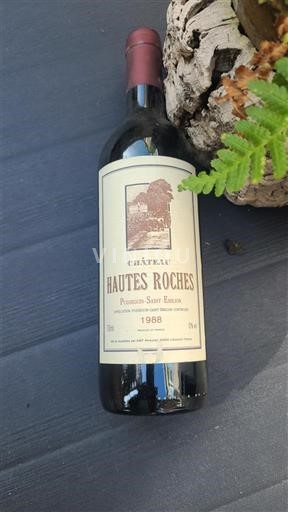Bordeaux Not Specified Château Hautes Roches 1988