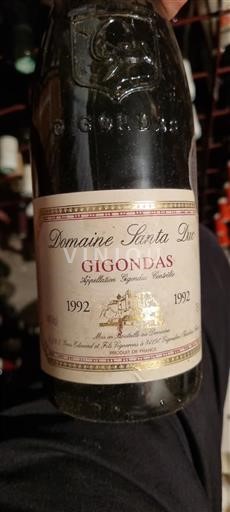Rhônen laakso Gigondas Domaine Santa Duc 1992