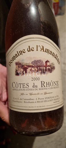 Thung lũng Rhône Côtes-du-rhône Domaine L'Amandine 2000