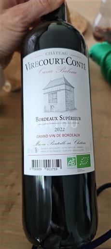 Bordeaux Bordeaux Supérieur Château Virecourt-Conté Balthus 2022