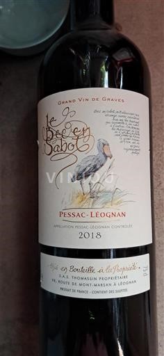 Bordeaux Pessac-Léognan Le Bélen Sabot 2018
