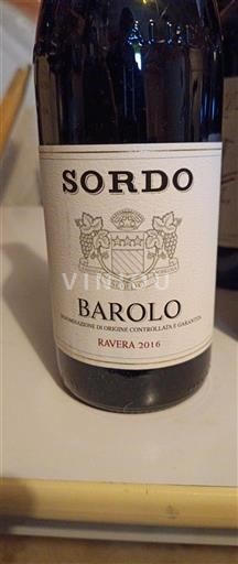 Piemonte Barolo Sordo Ravera 2016