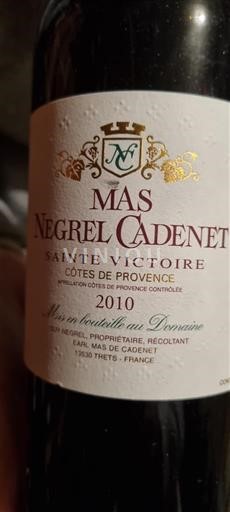 Provenza Non specificato Mas Negrel Cadenet Sainte Victoire 2010
