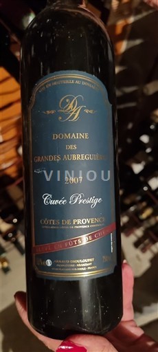Provence Côtes-de-Provence Domaine Des Grandes Aubergues Prestige 2007
