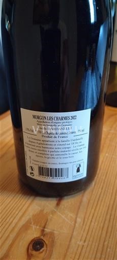 Beaujolais Morgon Cécile DARDANELLI Les Charmes 2022