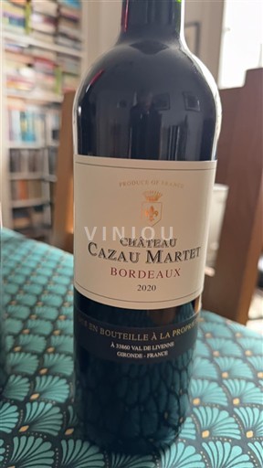 Bordeaux Château Cazau Martet 2020
