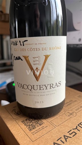 Rhône Valley Vacqueyras Cru des Côtes du Rhône 2023