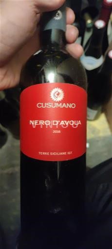 Sicílie Nespecifikováno Cusumano Nero d'Avola 2016